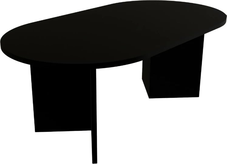 Tavolinë kafeje Skye Decor, Leo e madhe, e zezë