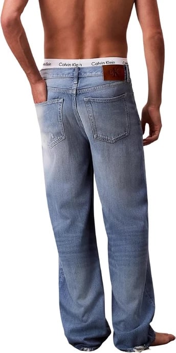 Pantallona Calvin Klein Jeans jeans meshkuj, blu