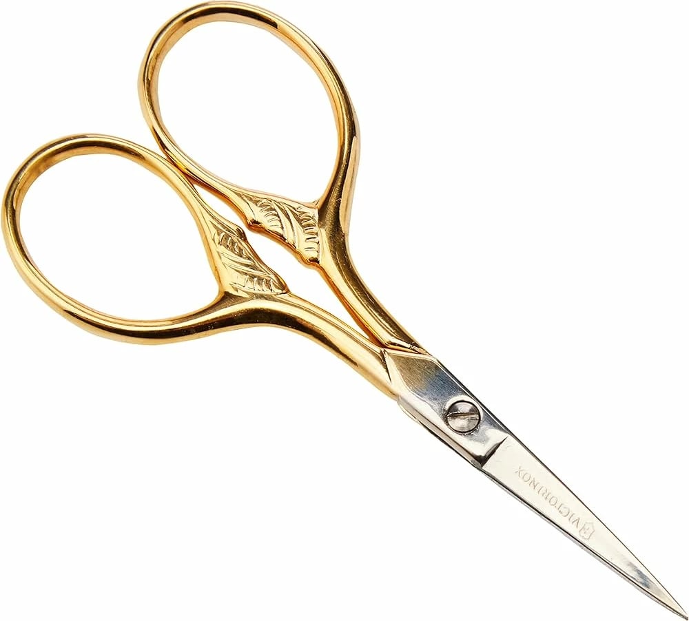 Gërshërë për qëndisje Victorinox, me dorëza ari dhe gjatësi 9 cm
