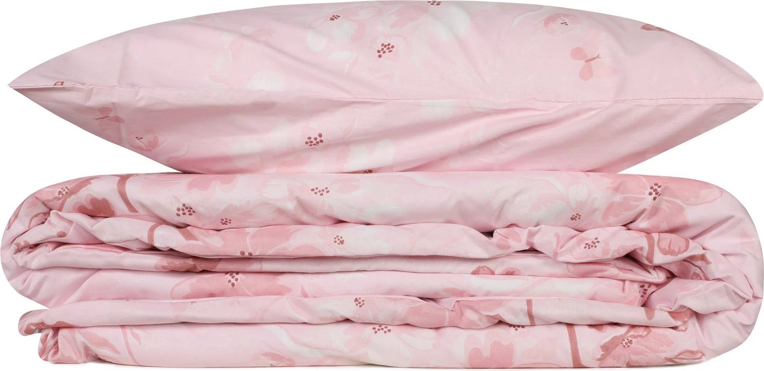 Set mbulesë për jorgan njëpersonësh, ngjyrë rozë, L'essentiel Elena