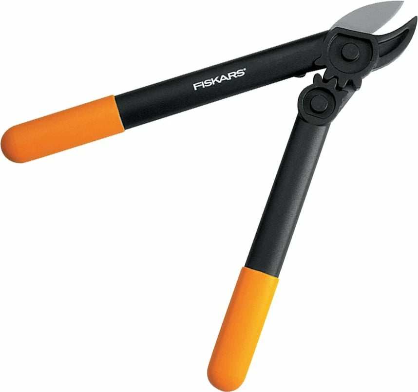 Gërshërë me dhëmbëzorë Fiskars L 31, S, zezë/ portokalli