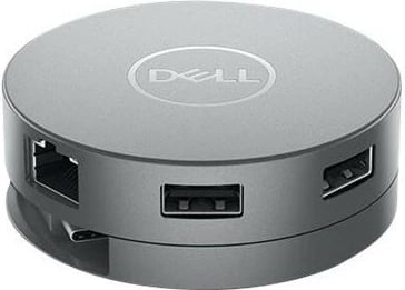 Stacion docking USB-C 7-në-1, Dell, DA310 470-AEUP, 90W PD, 4K 60Hz, argjendtë