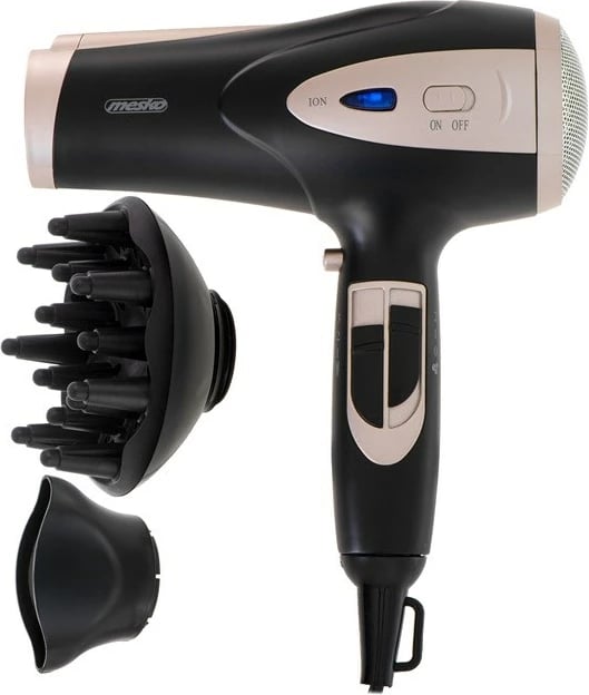 Tharëse flokësh Adler MS 2287, 2400 W, e zezë/shampanjë