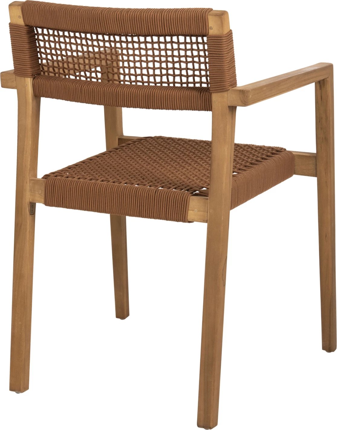 Karrige me krahë CHARLOTTE FH9637.01 dru tik natyral & litar kafe 59x54x83H cm