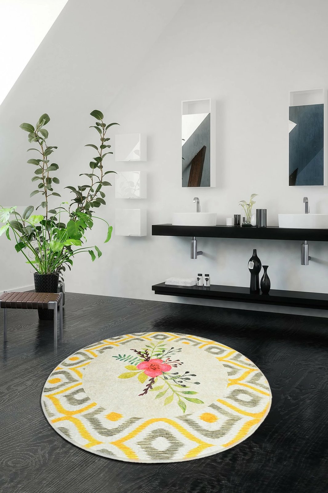 Tapet banje Mijölnir, Blondie Djt, shumëngjyrësh, 100 cm