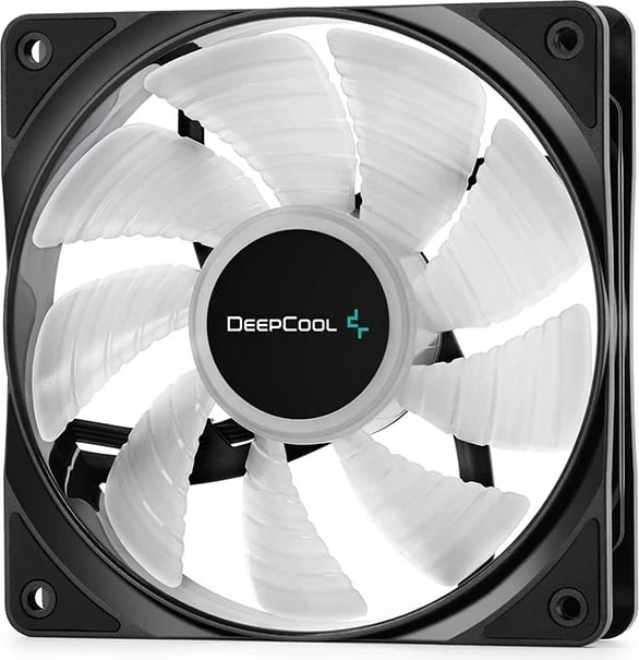 Ventilator kase DeepCool RF120-3in1, 12 cm, 3 copë, i zi, me ndriçim multi