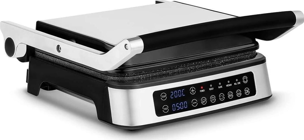 Grill tavoline Zeegma Grill Chef 2w1, ngjyrë e zezë-argjendtë