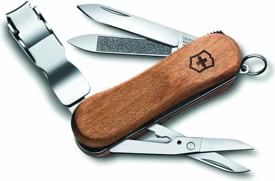 Thikë xhepi Victorinox "Evolution Wood 81", me dru