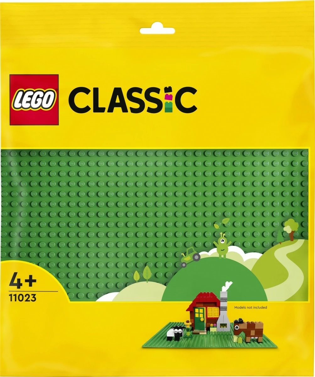 Pllakë ndërtimi LEGO Classic 11023, 32x32 pika, e gjelbër