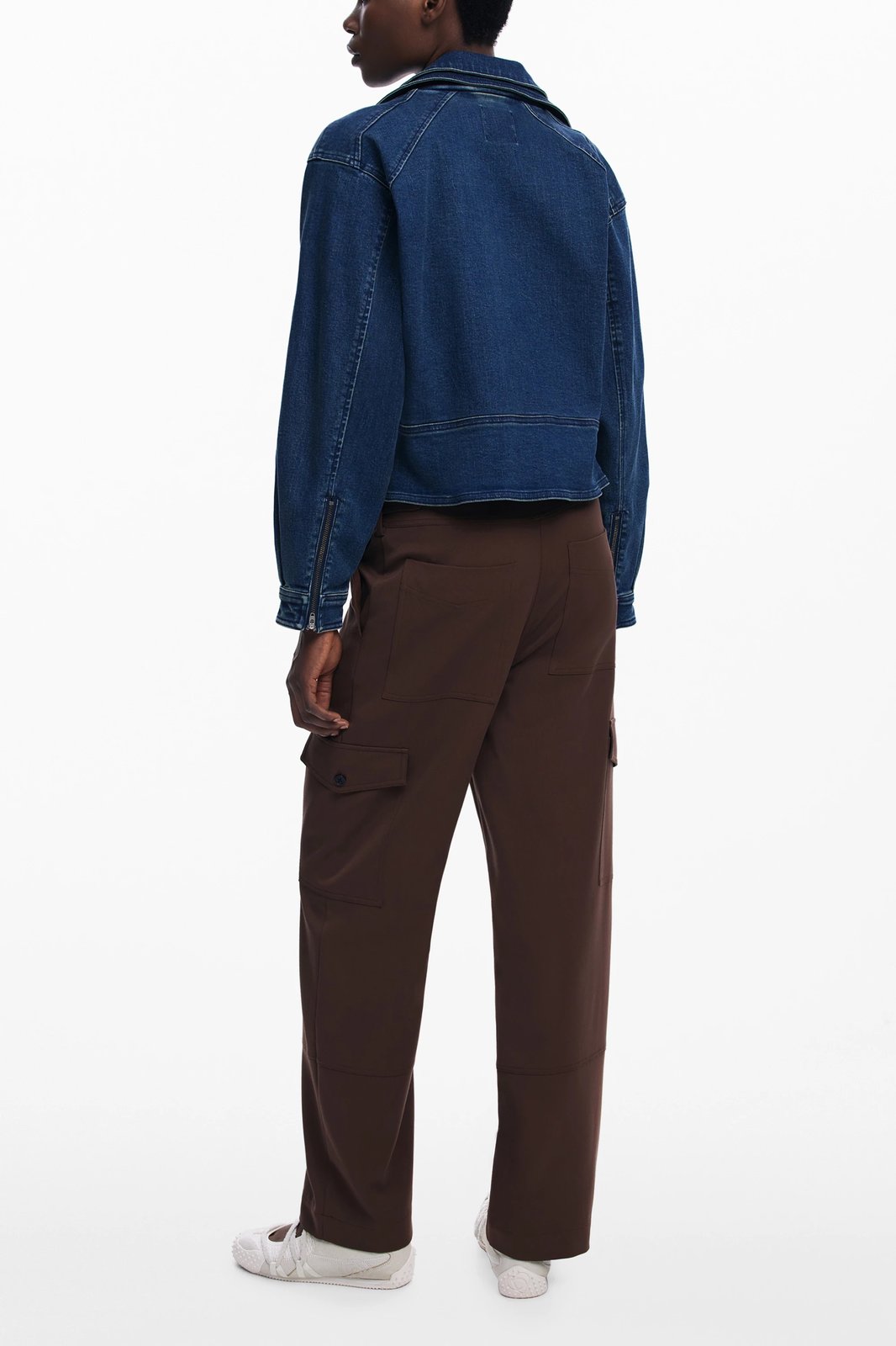 Pantallona femra Desigual, kafe