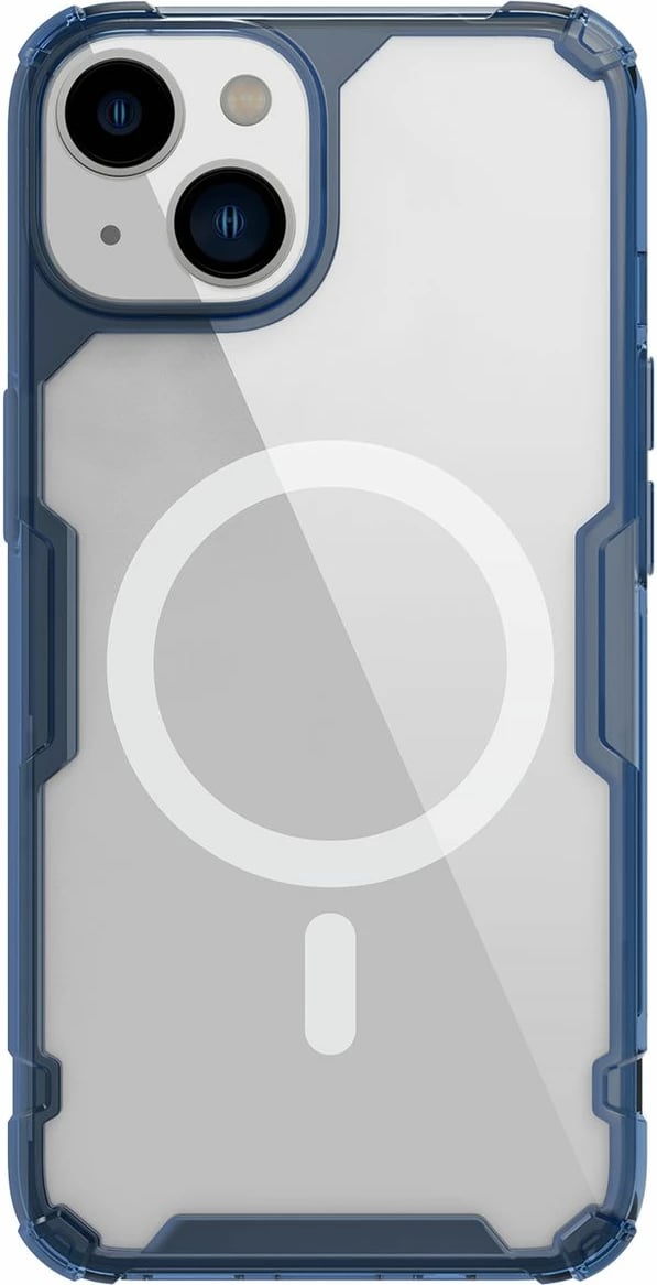 Mbështjellës Nillkin Nature Pro për iPhone 15 Plus, me MagSafe, transparent/blu