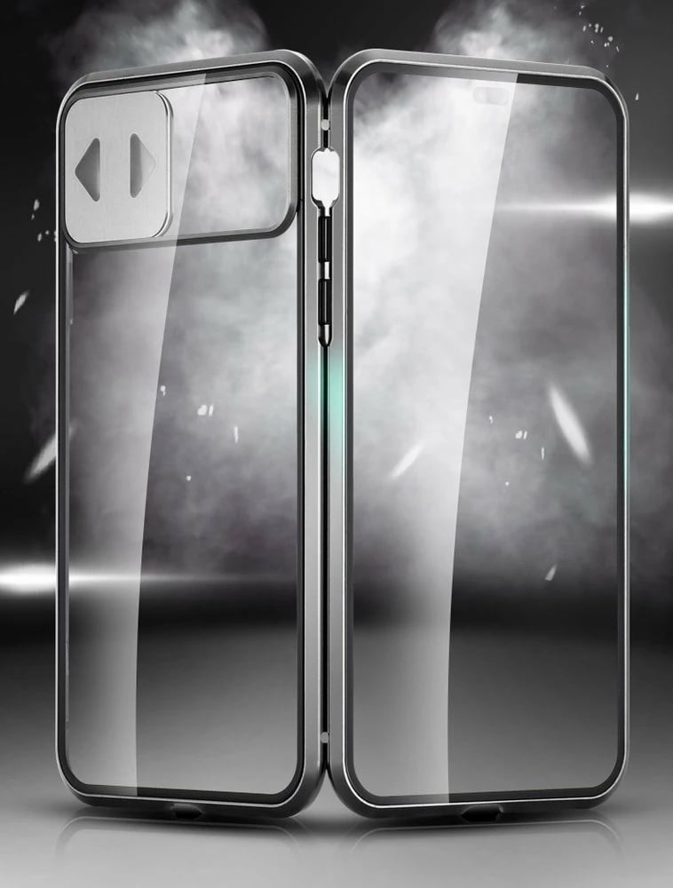 Mbështjellës Wozinsky Magnetic Cam Slider Case për Huawei P40, Full Body Cover, i zi