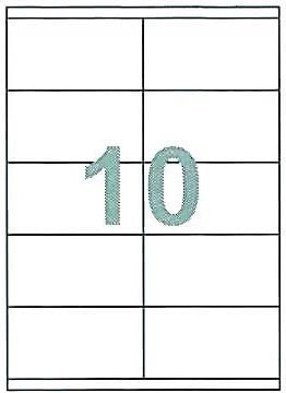 Etiketa vetëngjitëse NEXT 105x57mm, 10/copë, 100 fletë, e bardhë