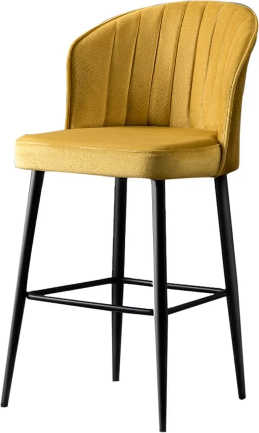 Set karrigesh për bar (4 copë), Hanah Home, Rubi, e verdhë