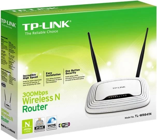 Router Wi‑Fi, TP-Link, TL-WR841N, 300 Mbps, 2 antena