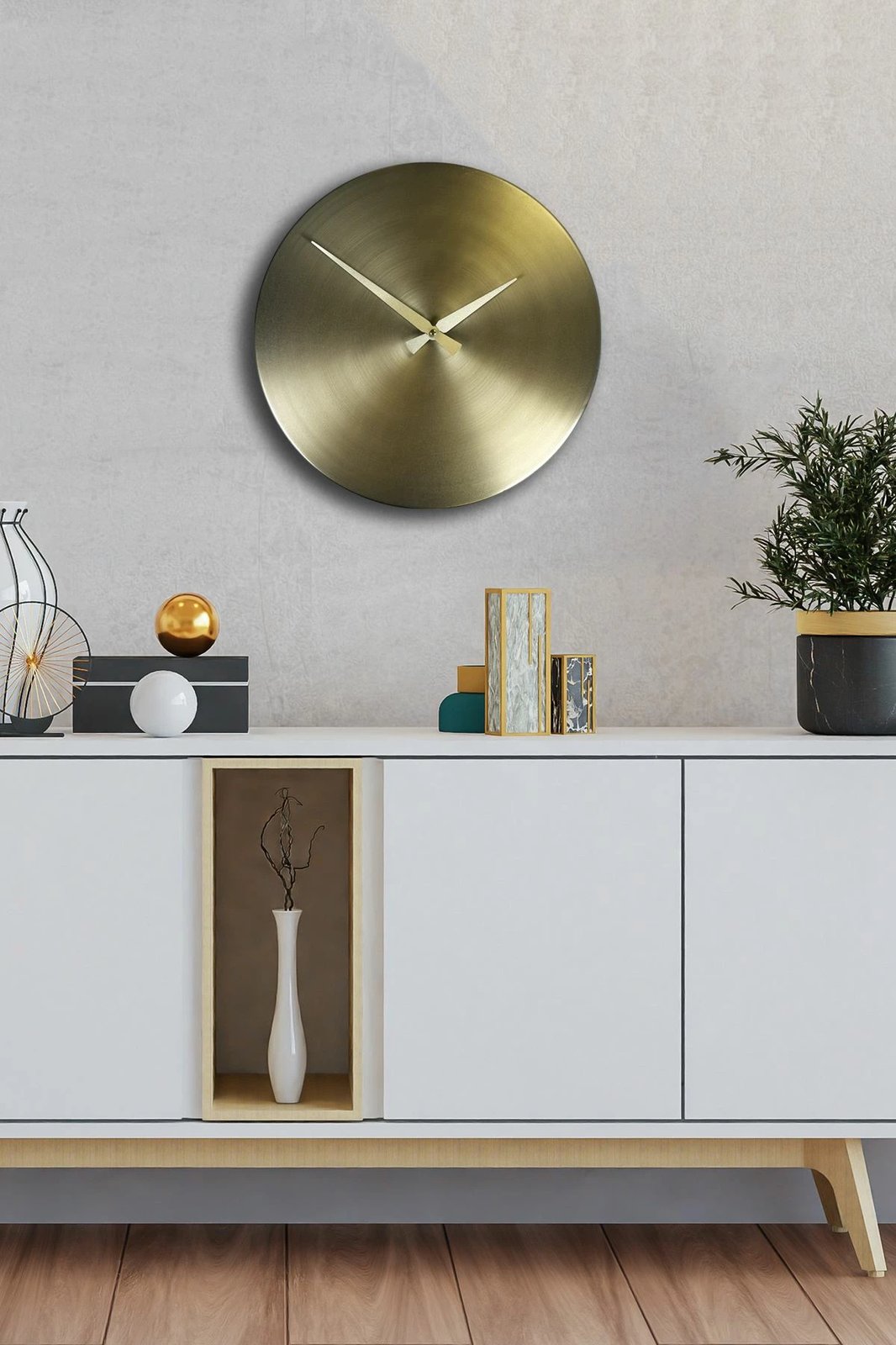 Orë muri dekorative metalike, ngjyrë ari, Wallity, 35Sivmetsaat