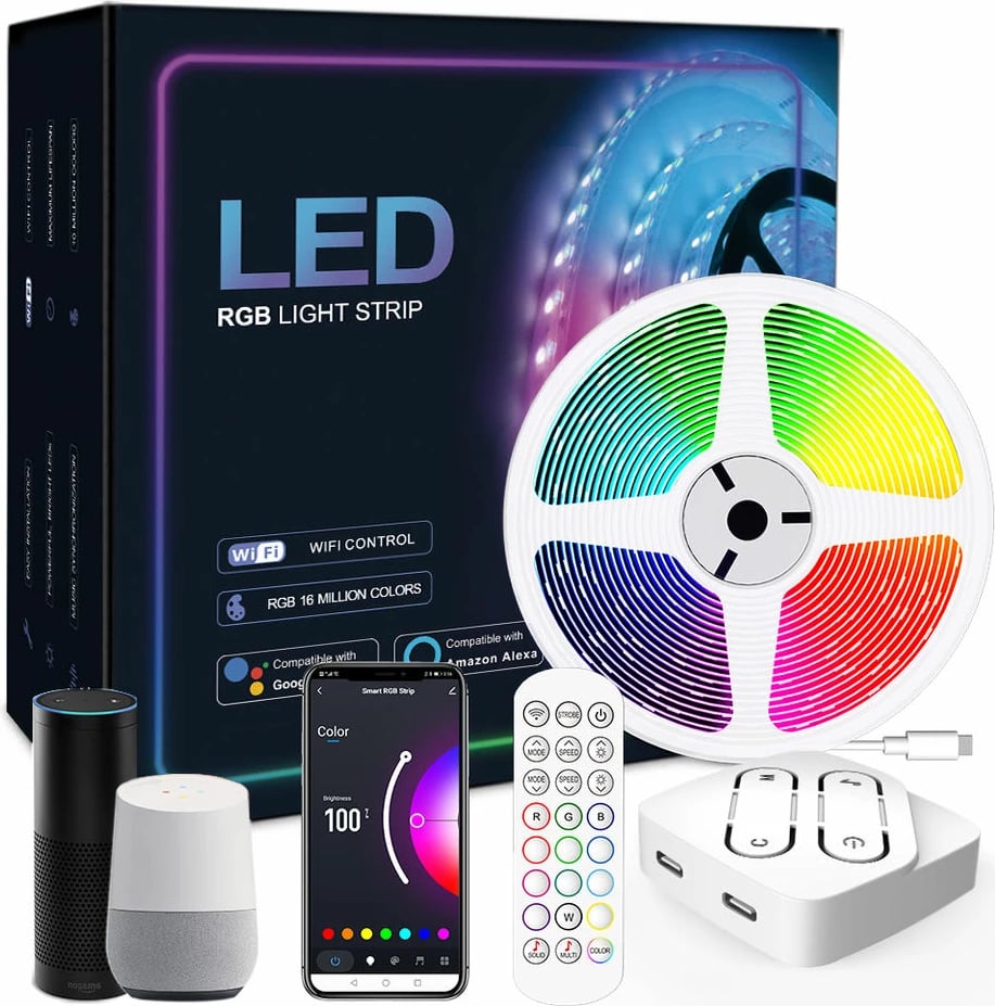 Drita Led SONIT RGBIC 2 Neon-WIFI (Bardhë, 5M 150LED)