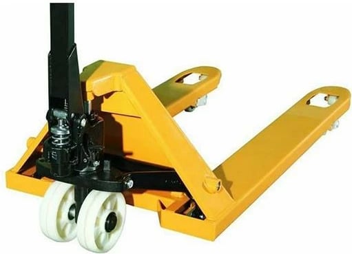 Transpalet manual hidraulik NEXT, ngarkesë deri 2.5 ton, rrota të dyfishta, pirunë 1.15m, Verdhë