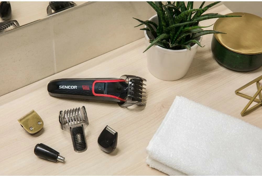 Makinë qethje për flokë Sencor SHP 6201RD, e kuqe / zezë Makinë qethje për flokë Sencor SHP 6201RD, e kuqe / zezë