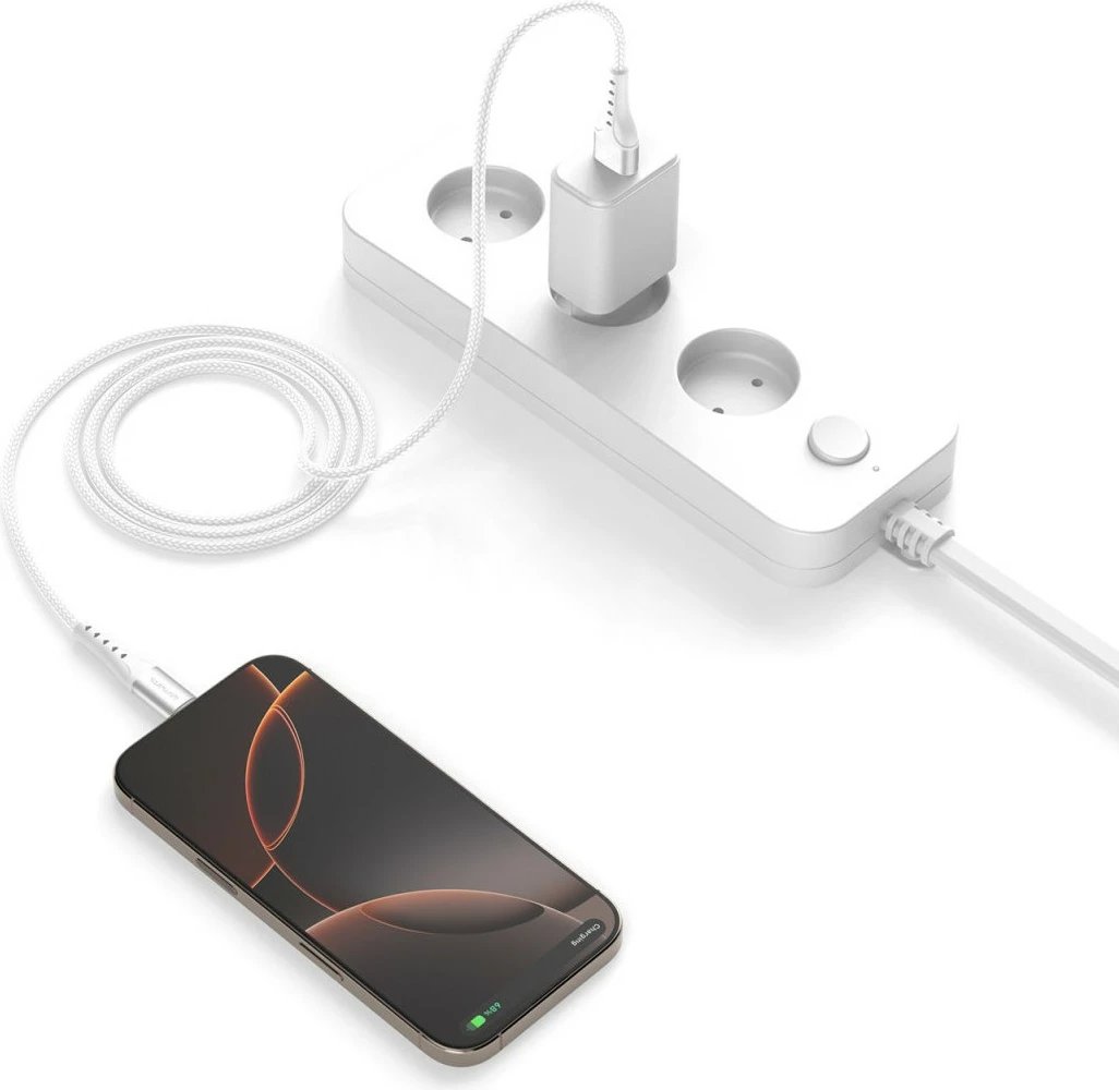 Kabllo USB-A në USB-C 4smarts PrimeCord 1.5m 18W, bardhë Kabllo USB-A në USB-C 4smarts PrimeCord 1.5m 18W, bardhë