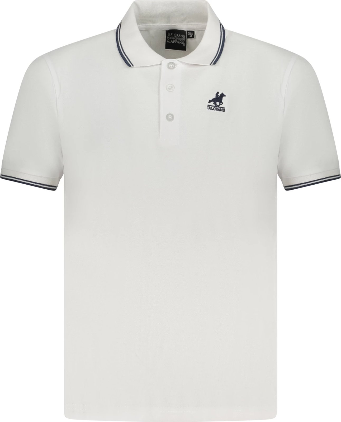 Maicë polo për meshkuj U.S. GRAND POLO, e bardhë