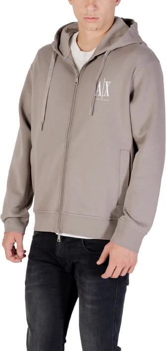 Duks me kapuç Armani Exchange, meshkuj, gri