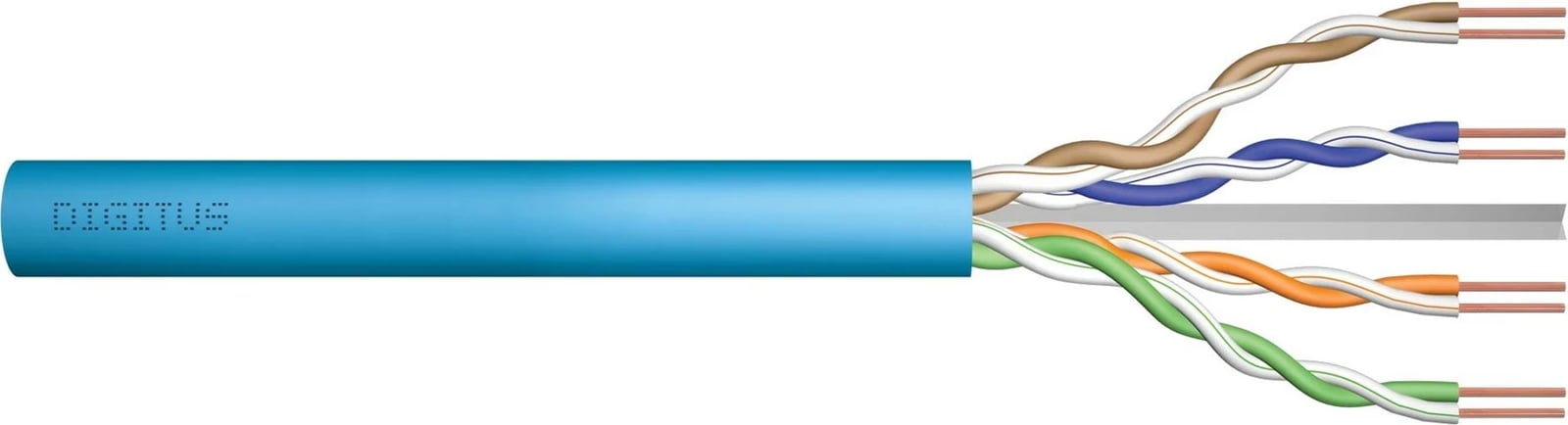 Kabllo rrjeti DIGITUS Cat.6A, 50m, U/UTP, LSOH, blu