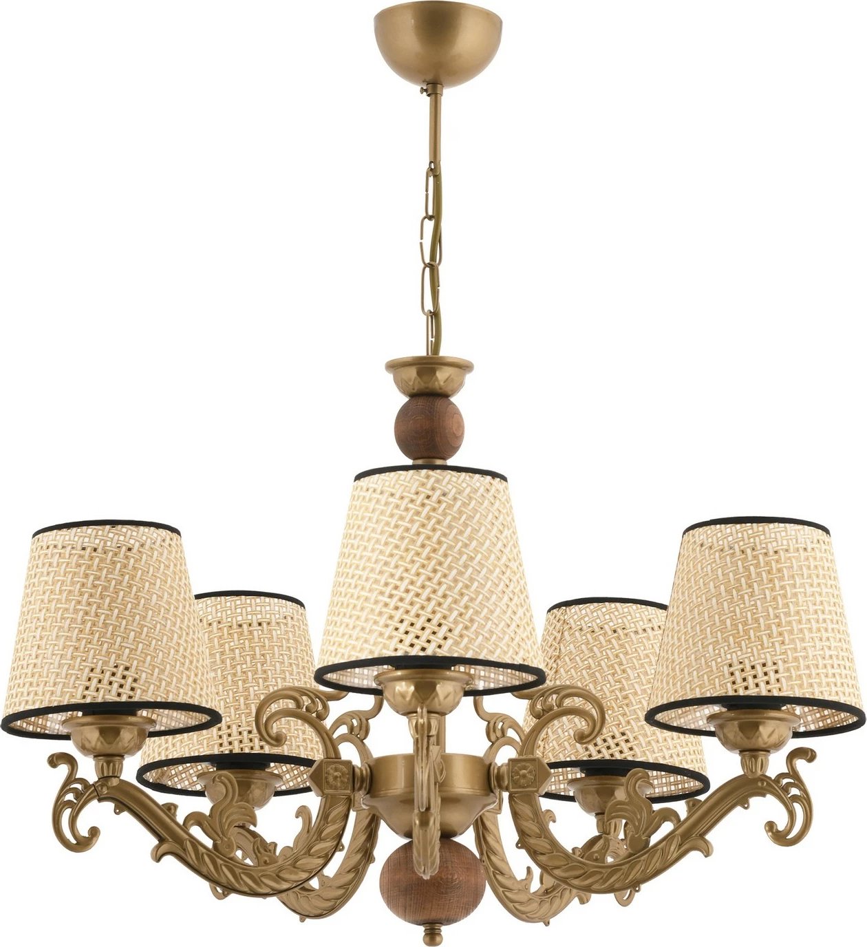 Llambadar Opviq, Fiona Coral, dru, ngjyrë ari, e bardhë, krem