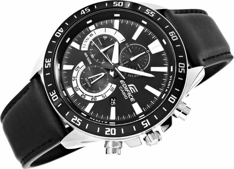 Orë dore për meshkuj CASIO, e zezë