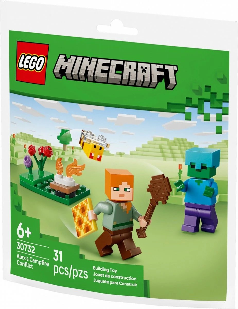 Set ndërtimi LEGO Minecraft 30732 Alex's Campfire Encounter 31 pjesë