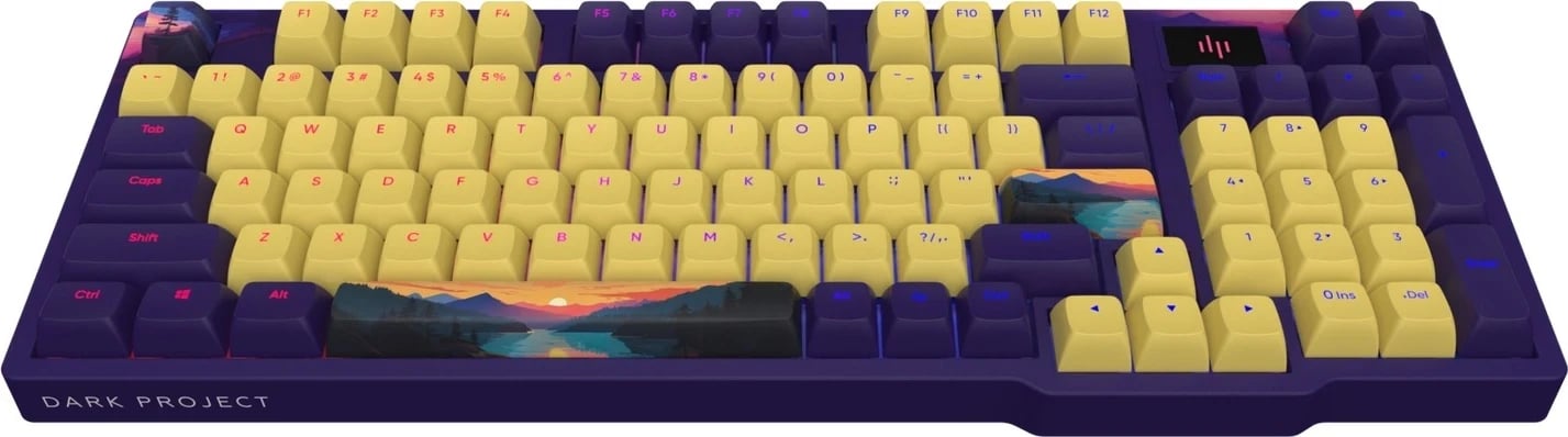 Tastierë për lojëra Dark Project DPP 98 Sunset PBT Top Print G3MS Sapphire, ngjyrë blu marine