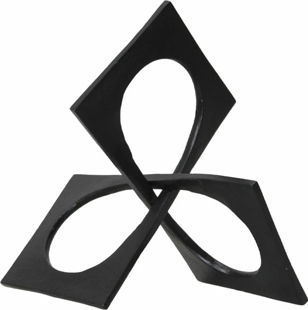 Dekorim Renoir, nyje, alumin i zi, 23x23x14 cm