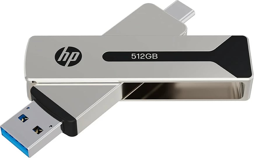 Pendrive HP 911 Pro, 512GB, USB 3.2/USB-C, Nickel