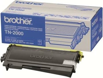 Toner Brother TN-2000, rendiment 2400–4400 faqe, i zi
