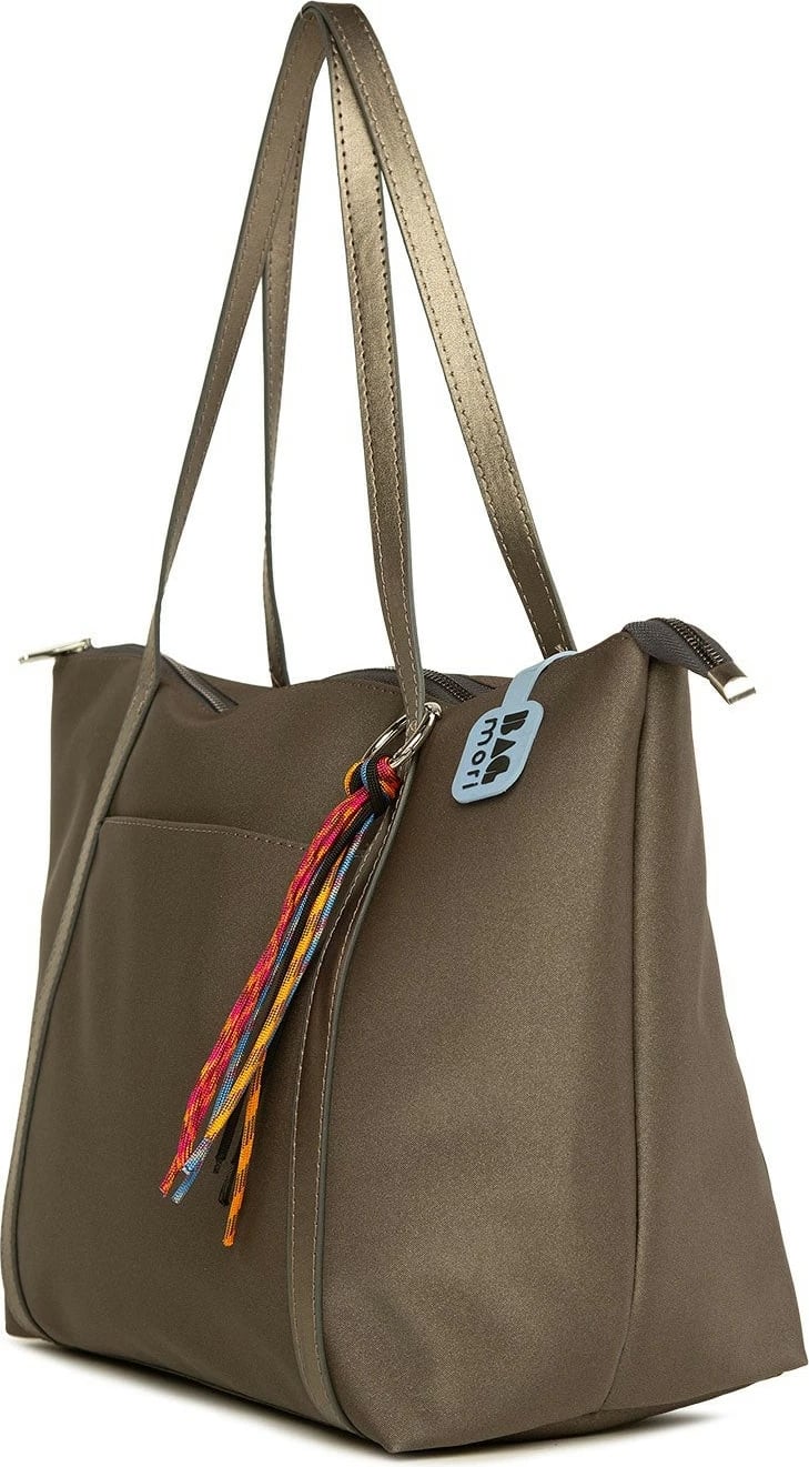 Çantë tote Zoozie Bags, ngjyrë argjendi, M000008171