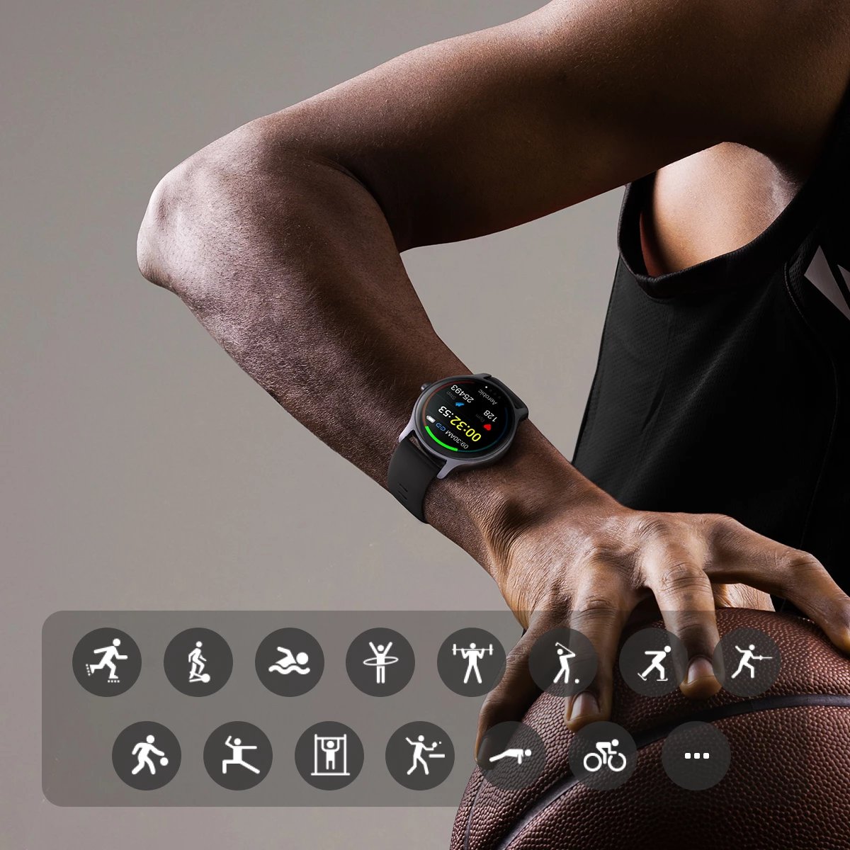 Smartwatch Joyroom JR-FC1 Classic Series, 1.28", 220 mAh, IP68, Gri