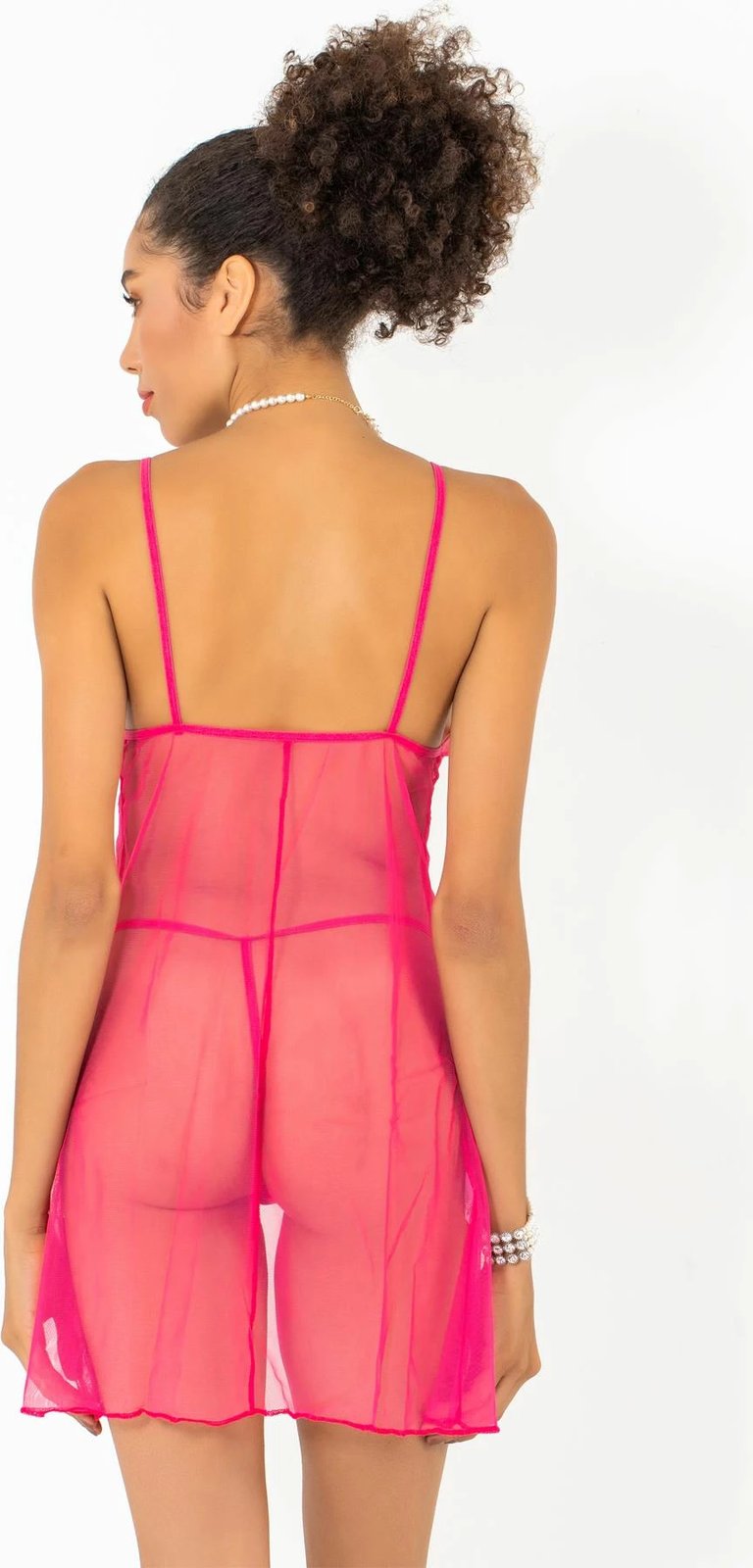 Babydoll rozë Jumeon, 011-003501, për femra (2 copë)