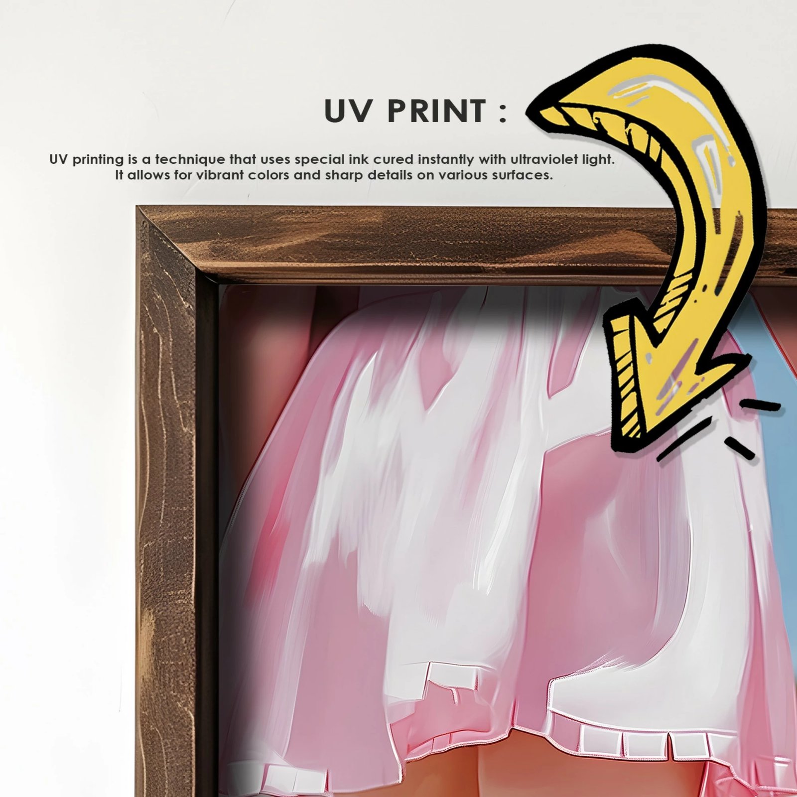 Pikturë dekorative me kornizë MDF, Wallity, GE085-L