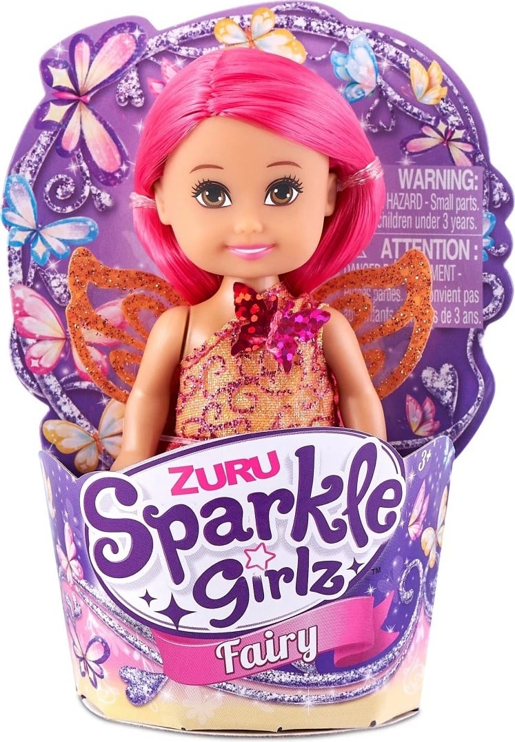 Set kukullash Sparkle Girlz Fairy Cupcake, ZURU, 11 cm, 48 copë