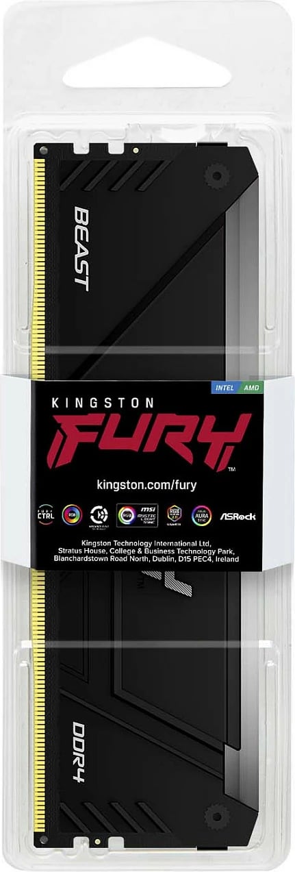 RAM Memorje Kingston FURY Beast RGB 16GB DDR4 3600MT/s