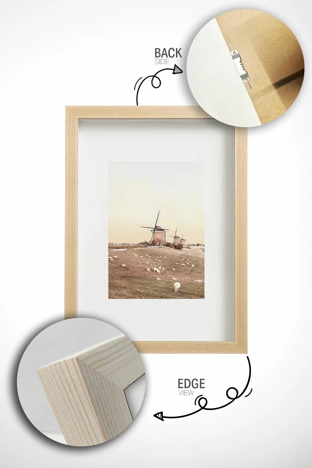 Set pikturash dekorative me kornizë (6 copë), Wallity, Artavessastko77