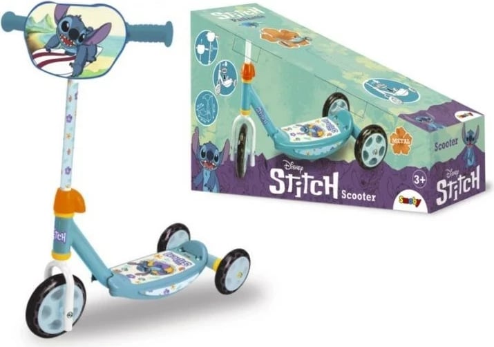 Trotinet për fëmijë Smoby Stitch, 3 rrota, shumëngjyrësh