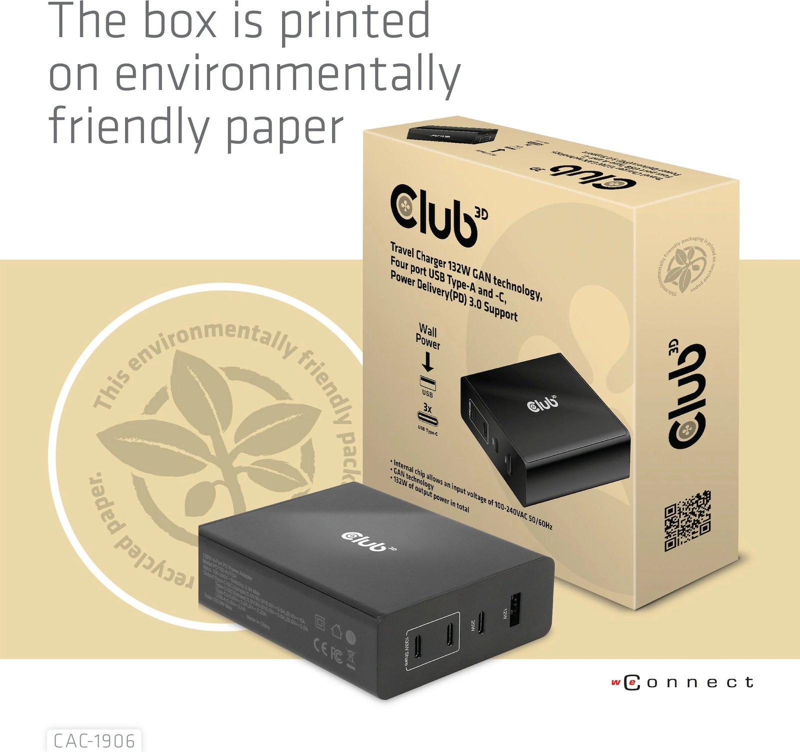 Karikues Club3D 3xUSB Type-C 1xUSB Type-A PD 132W GaN i zi