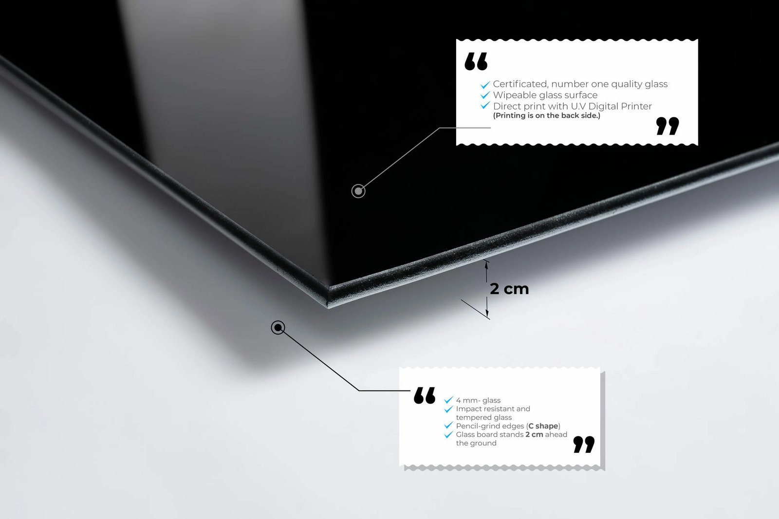 Pikturë dekorative prej xhami të temperuar, Wallity, UV-019, 50x70cm