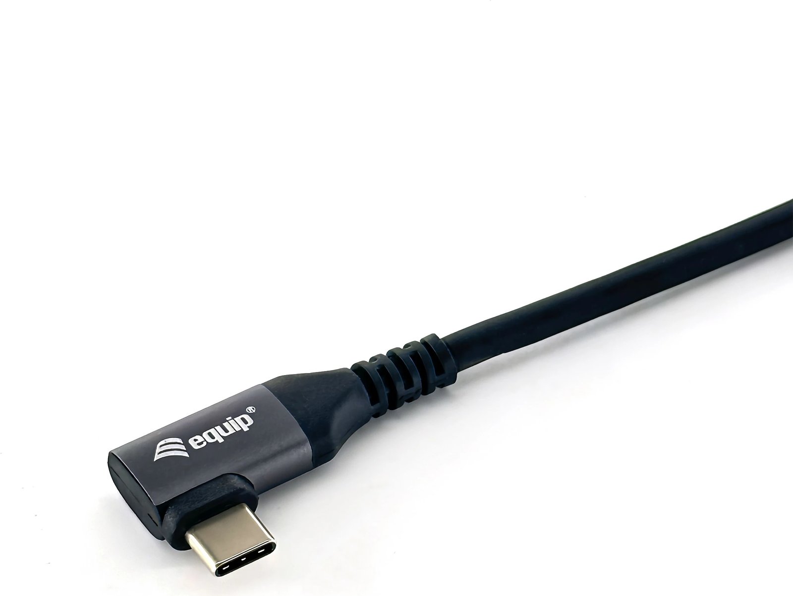 Kabëll USB C në C 90° Equip 1m, 100W, i zi