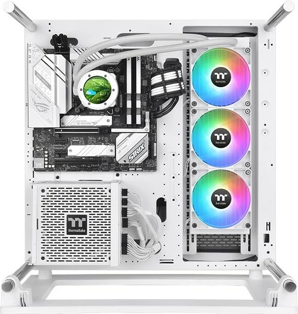 Ftohës me lëng Thermaltake TH360 V2 Ultra ARGB, 3x120mm, Snow Edition, bardhë