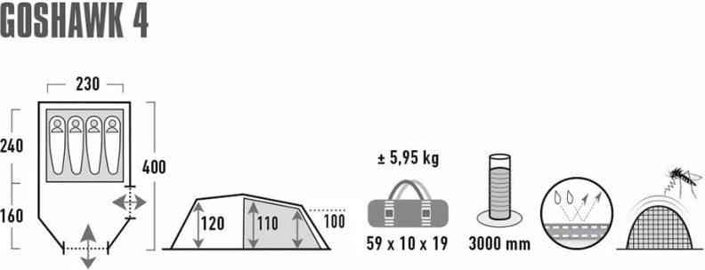 Tenda High Peak Goshawk 4 10307