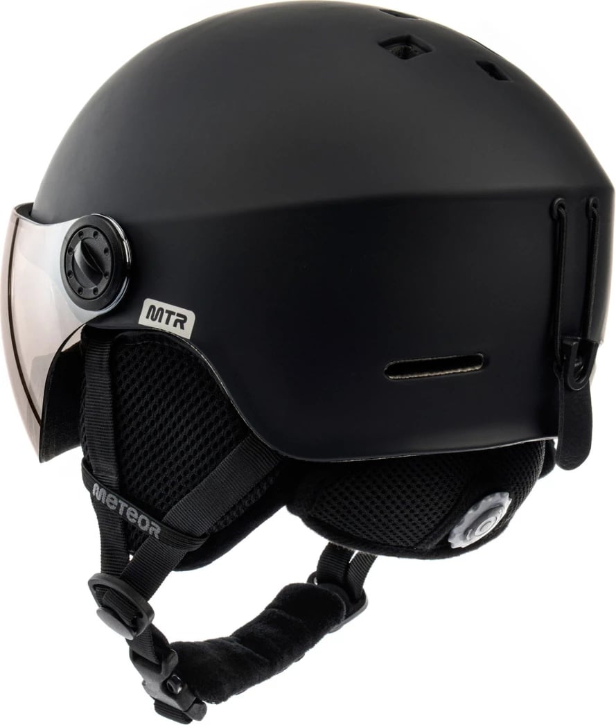 Helmetë skijimi Meteor unisex, e zezë