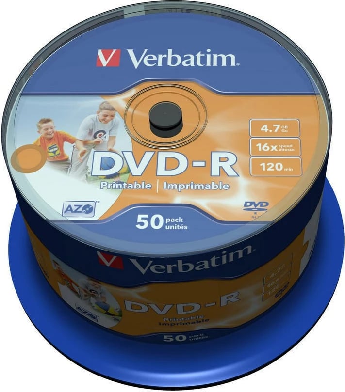 CD Verbatim 43533,  DVD-R, 4.7GB, 50 copa 