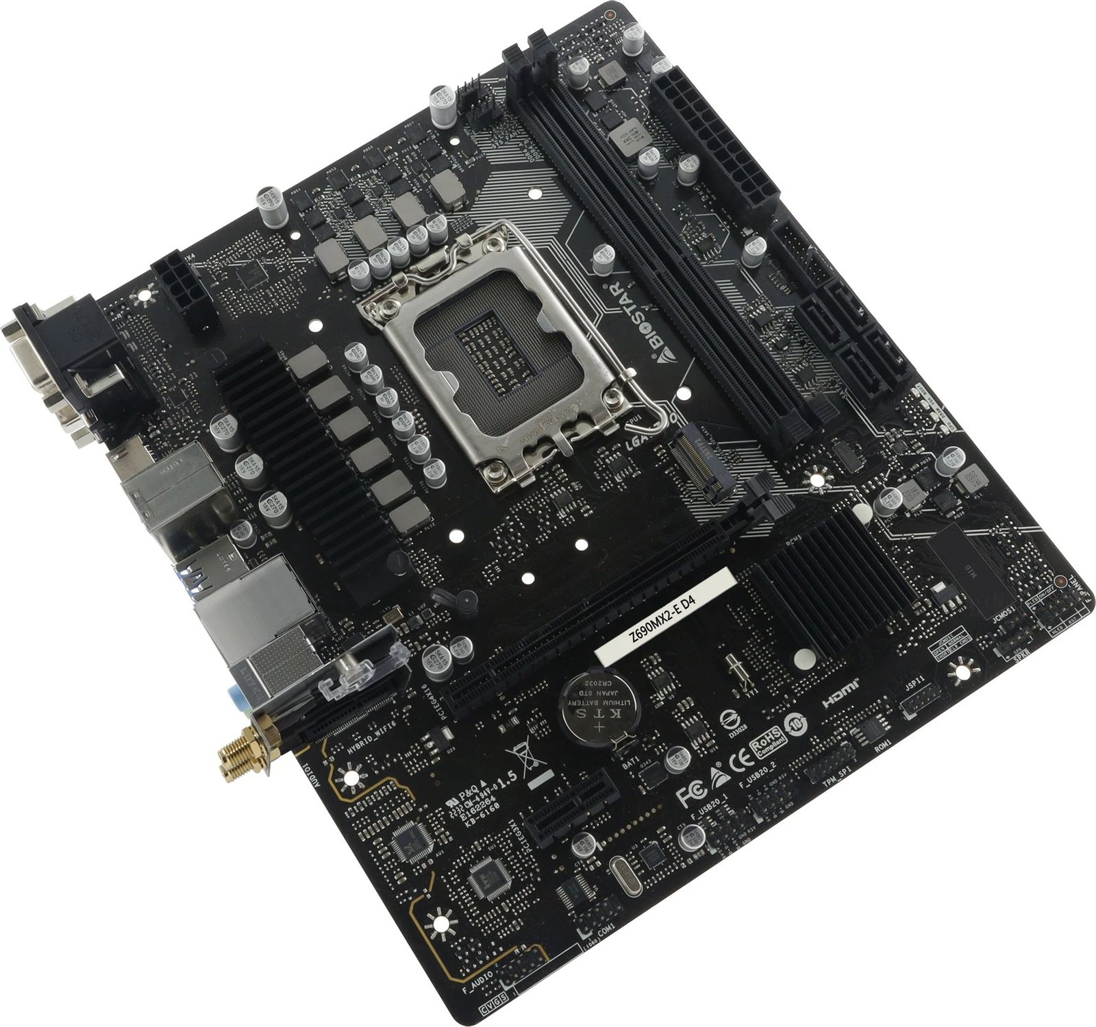 Pllakë amë Biostar Z690MX2-E D4, Intel, LGA 1700, DDR4, micro ATX